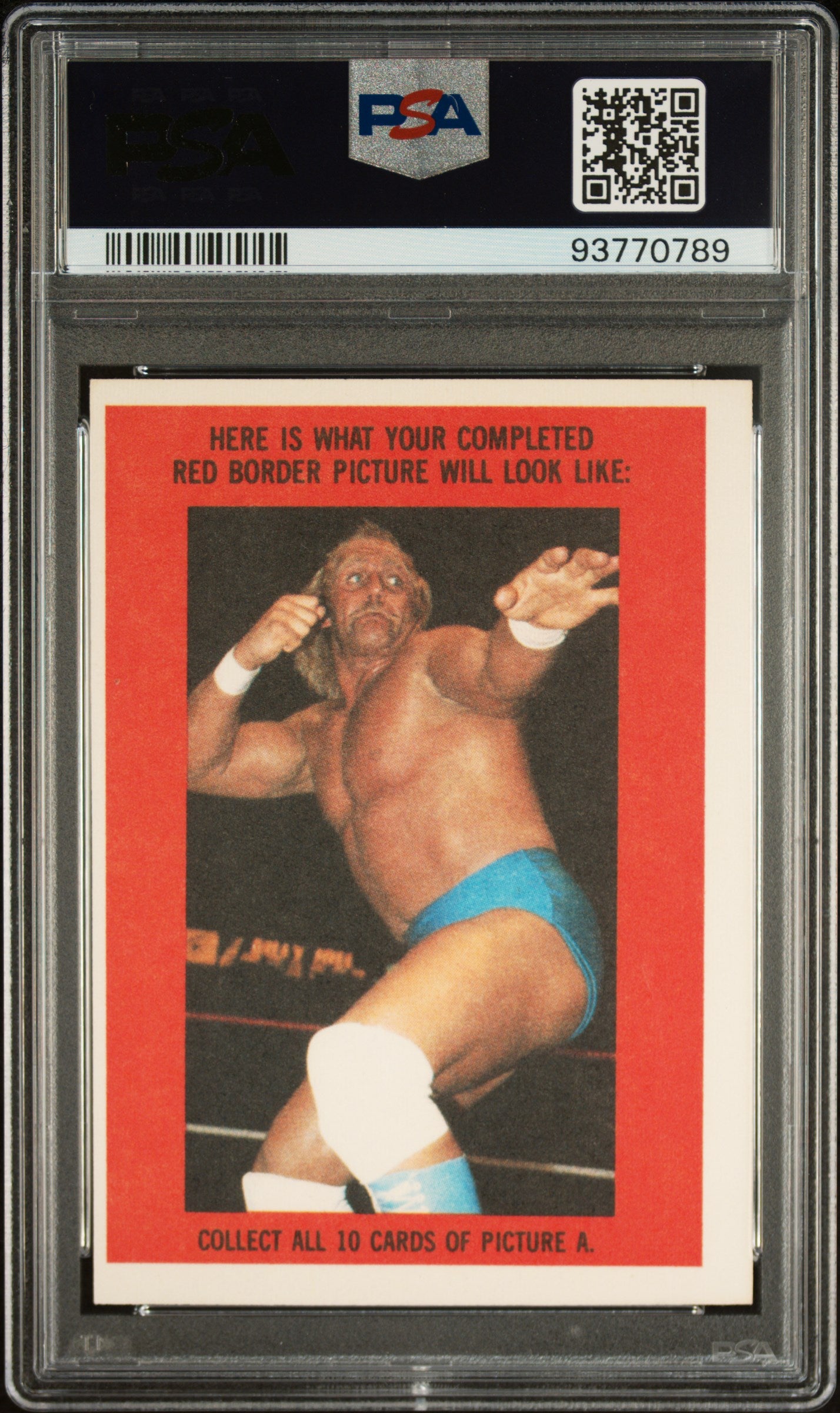 1985 Topps Wwf Stickers #11 Hulk Hogan Stickers PSA 6