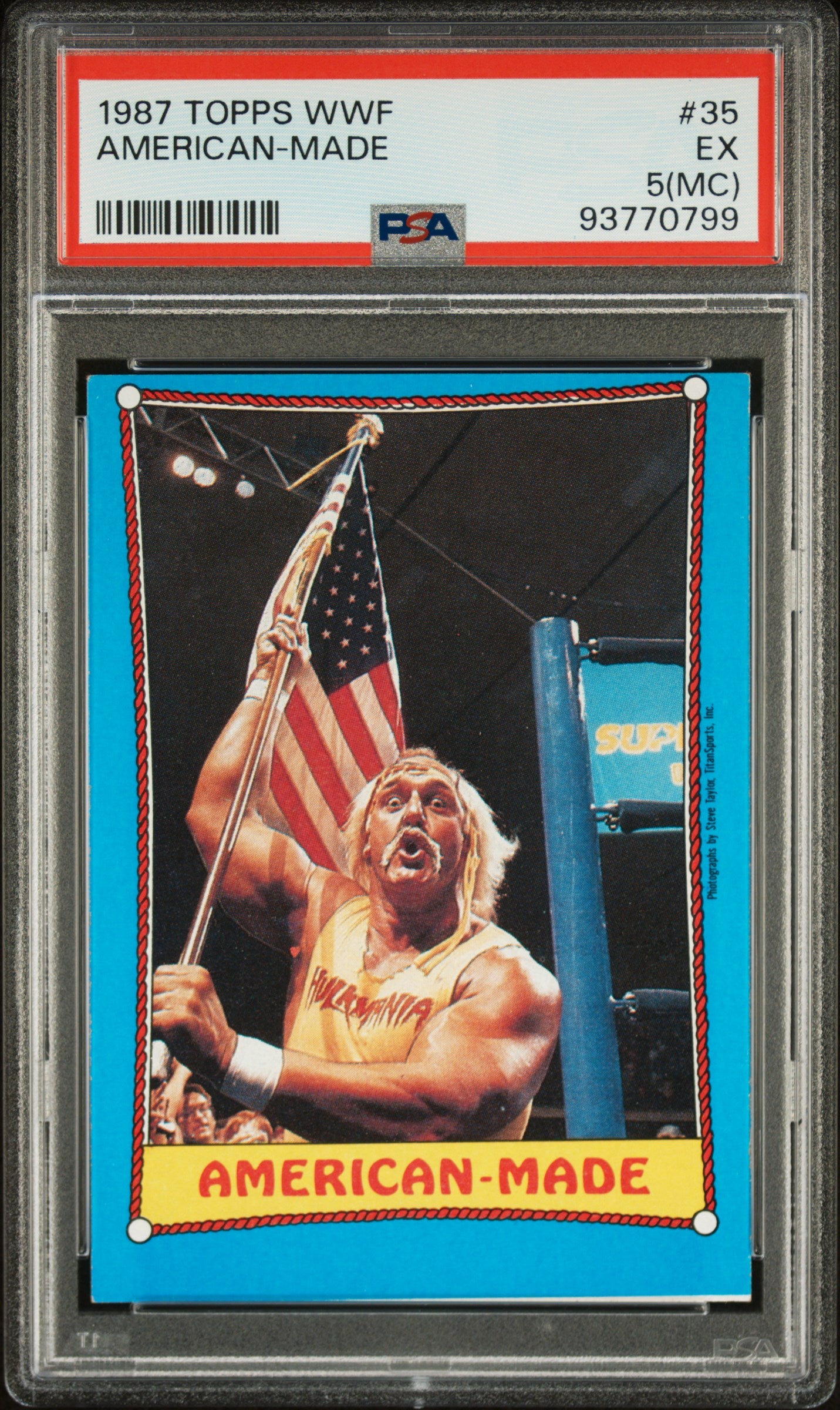 1987 Topps Wwf #35 American-Made PSA 5