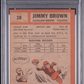 1962 Topps Jim Brown VG-EX PSA 4