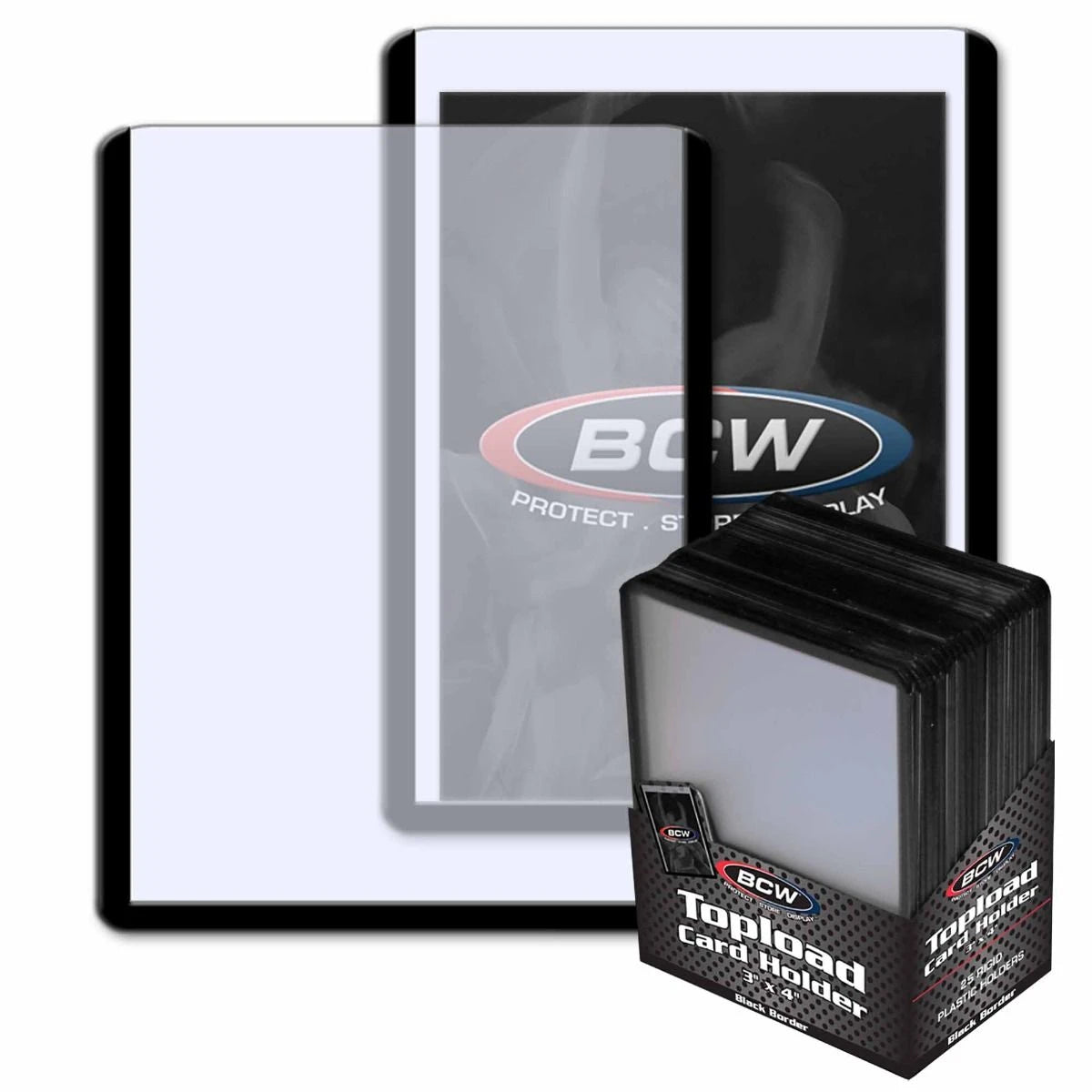 BCW Black Border Top Loader 25ct pack