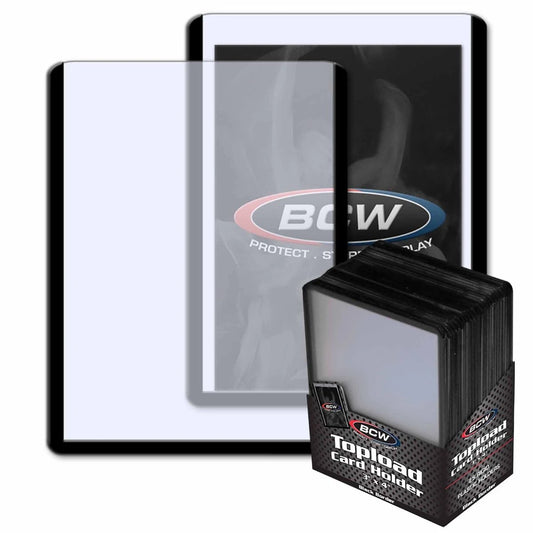 BCW Black Border Top Loader 25ct pack