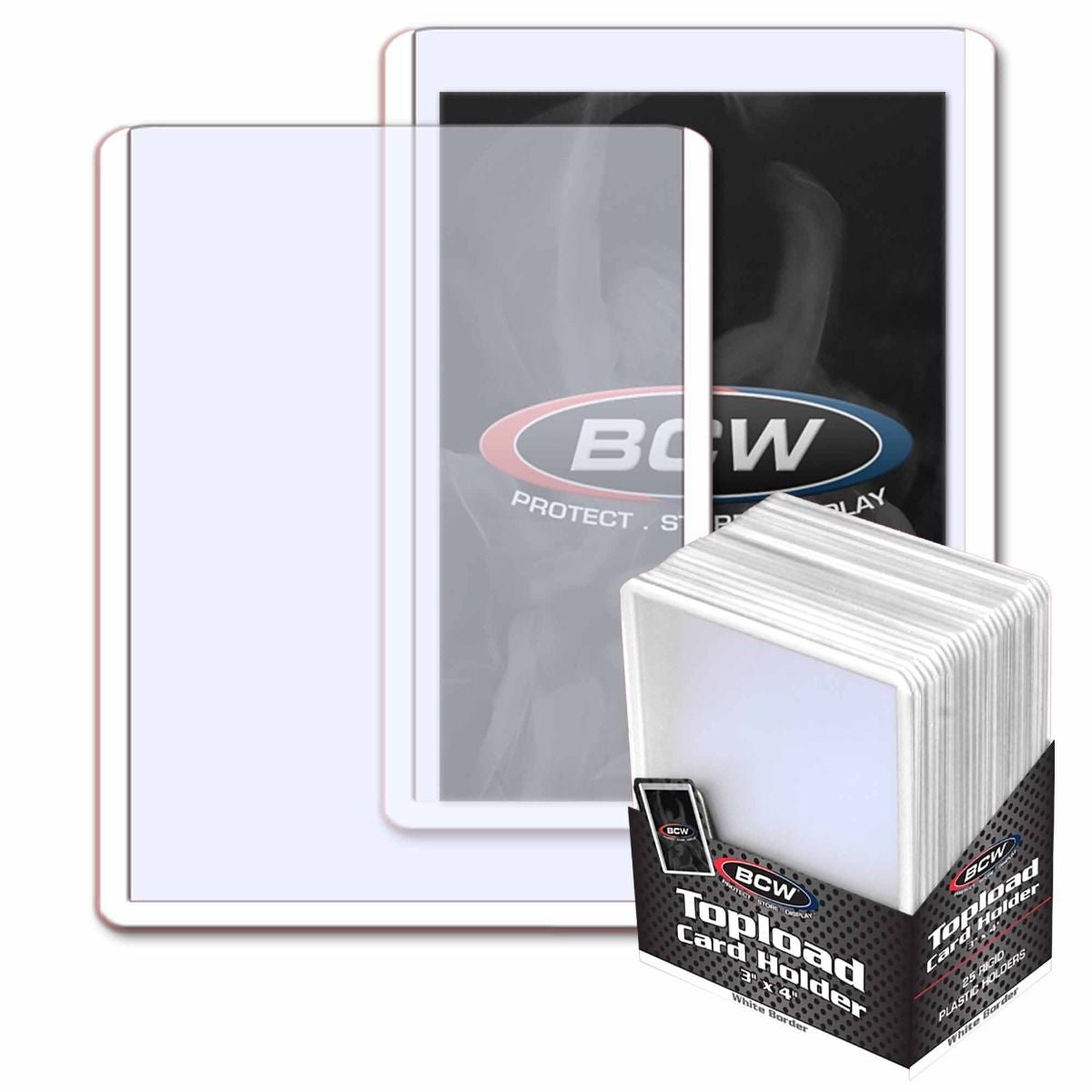 BCW White Border Top Loader 25ct pack