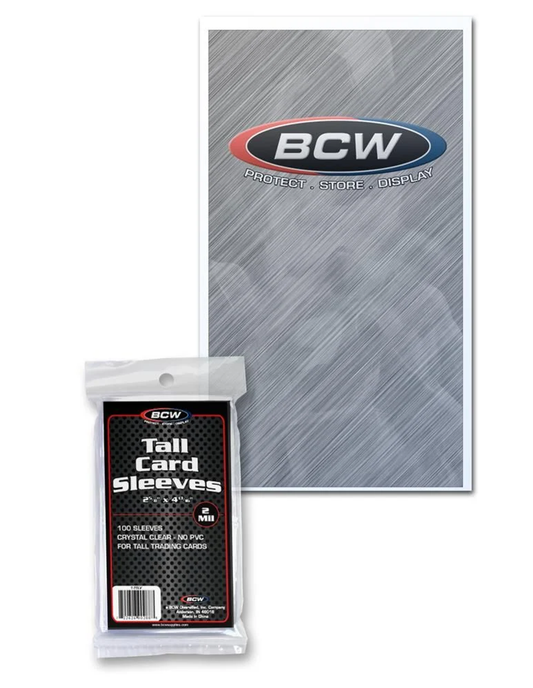 BCW TALL Sleeves 3x5