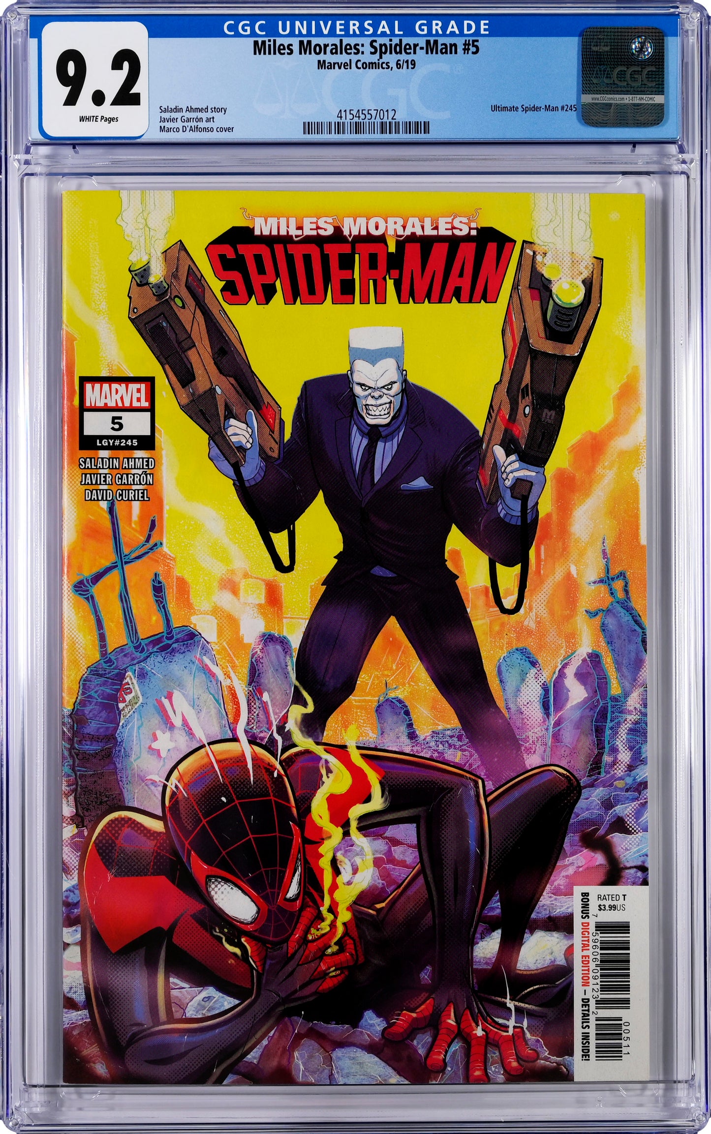 Miles Morales: Spider-Man #5 6/19 Marvel Comics CGC 9.2