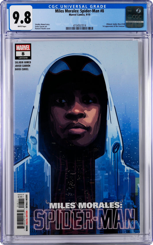 Miles Morales: Spider-Man #8 9/19 Marvel Comics CGC 9.8 *1st Appearance of Assessor*