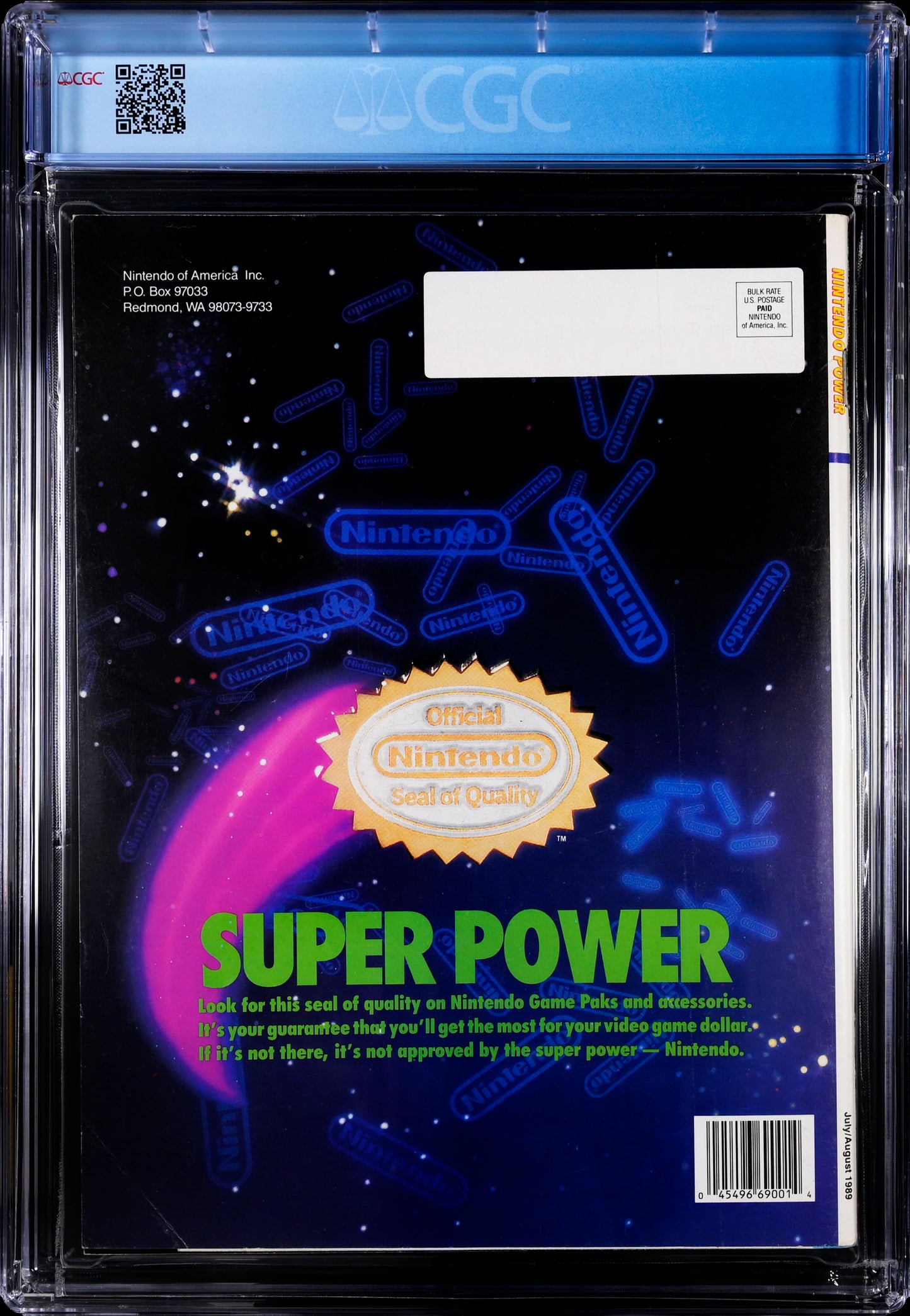 Nintendo Power #7 8/89 CGC 5.5 Mega Man II *Mario Bros 2 Tip Book Insert*