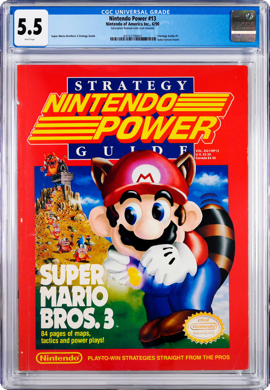 Nintendo Power Strategy Guide #13 Super Mario Bros. 3 6/90 CGC 5.5