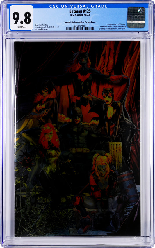 Batman #125 10/22 D.C. Comics CGC 9.8 2nd Printing Anacleto Foil Variant