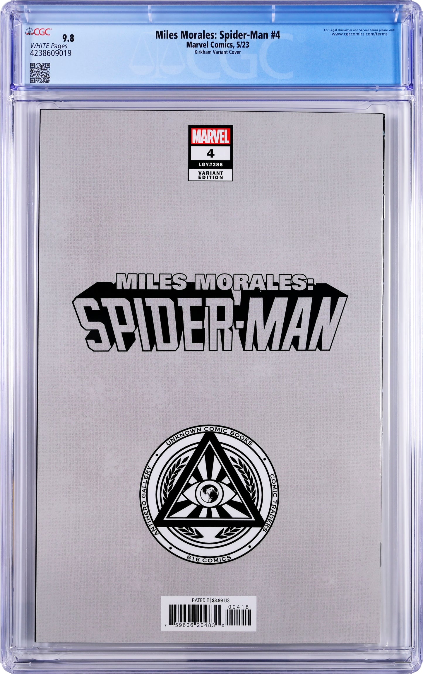 Miles Morales: Spider-Man #4 5/23 Marvel Comics CGC 9.8 Kirkham Variant