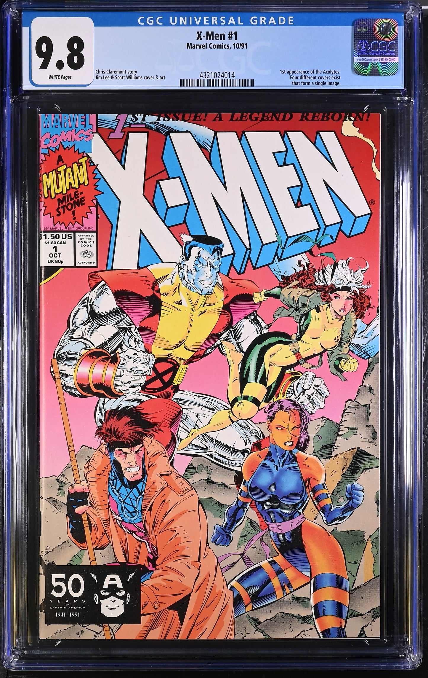 X-Men #1 Marvel Comics 10/91 CGC 9.8 Marvel