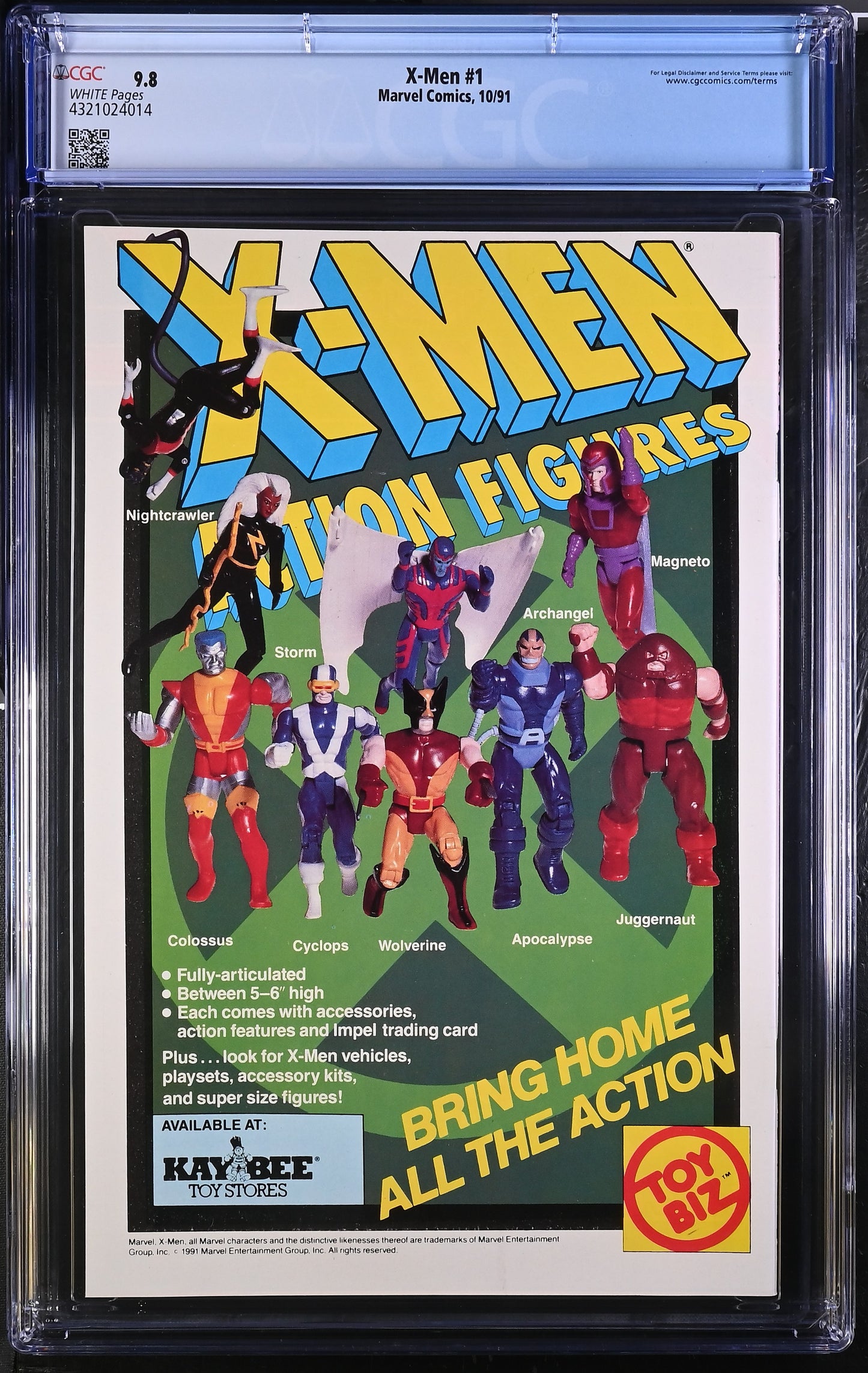 X-Men #1 Marvel Comics 10/91 CGC 9.8 Marvel