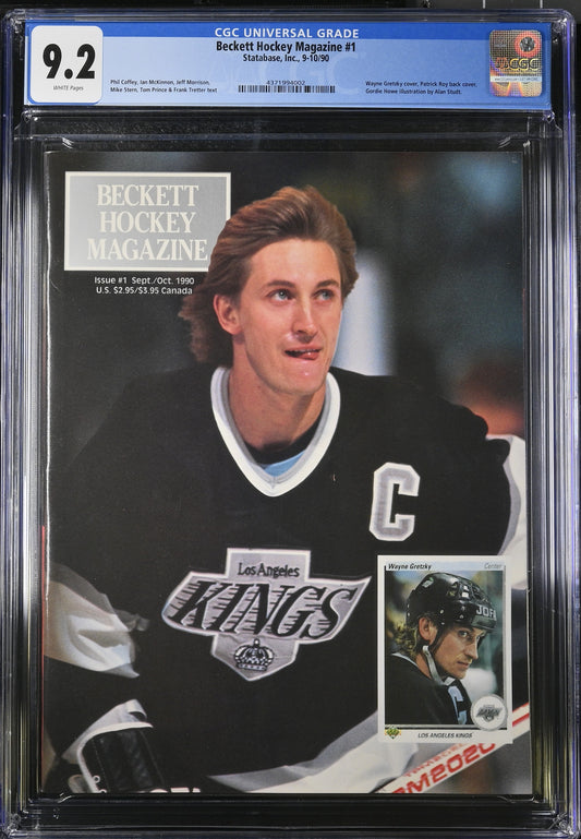 Beckett Hockey Card Magazine 9-10/1990 #1 CGC 9.2 *Wayne Gretzky Cover*