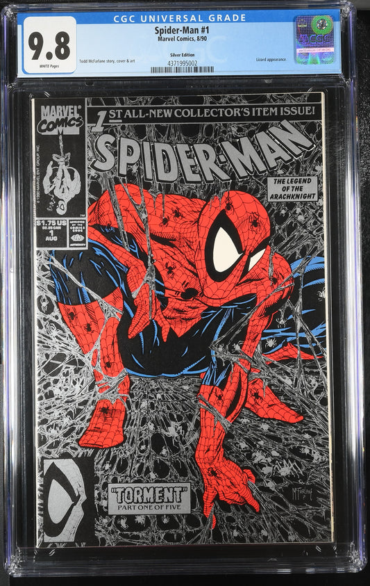 Spider-Man #1 8/90 CGC 9.8 NM/M+ Silver Edition