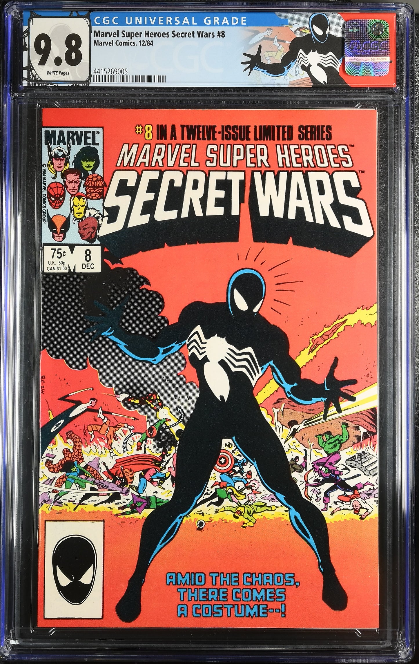 Secret Wars #8 12/84 Marvel CGC 9.8 NM/M+ 1st Symbiote Suit Spider-Man