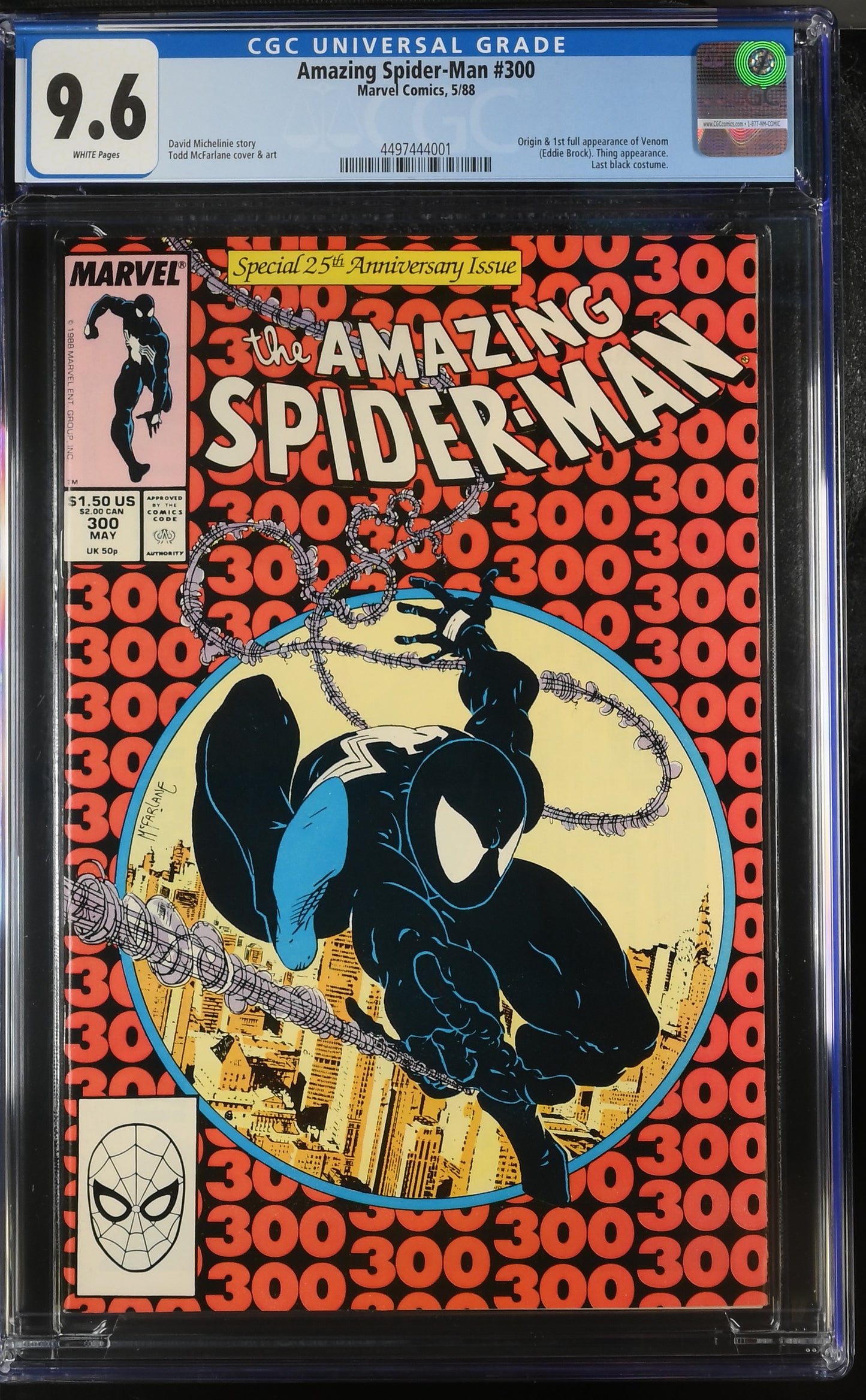Amazing Spider-Man #300 Marvel Comics 5/88 CGC 9.6 *1st Venom*