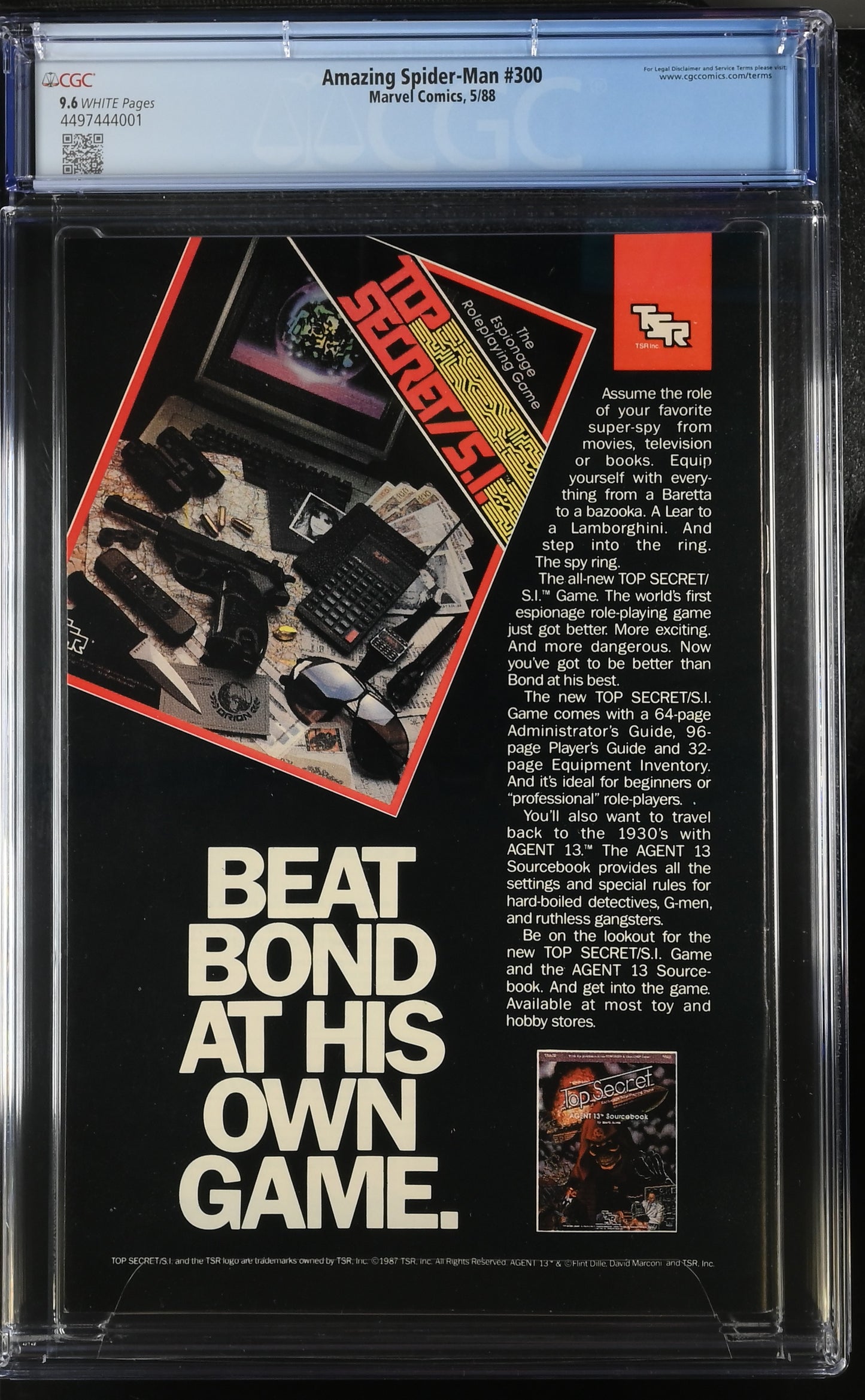 Amazing Spider-Man #300 Marvel Comics 5/88 CGC 9.6 *1st Venom*