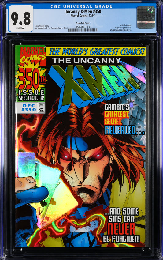 Uncanny X-Men 350 12/97 Marvel Comics Prism Foil Cover CGC 9.8