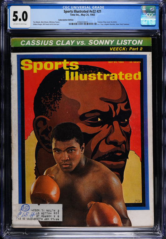 Sports Illustrated v22 #21 May 24, 1965 Time Inc. CGC 5.0 Muhammad Ali