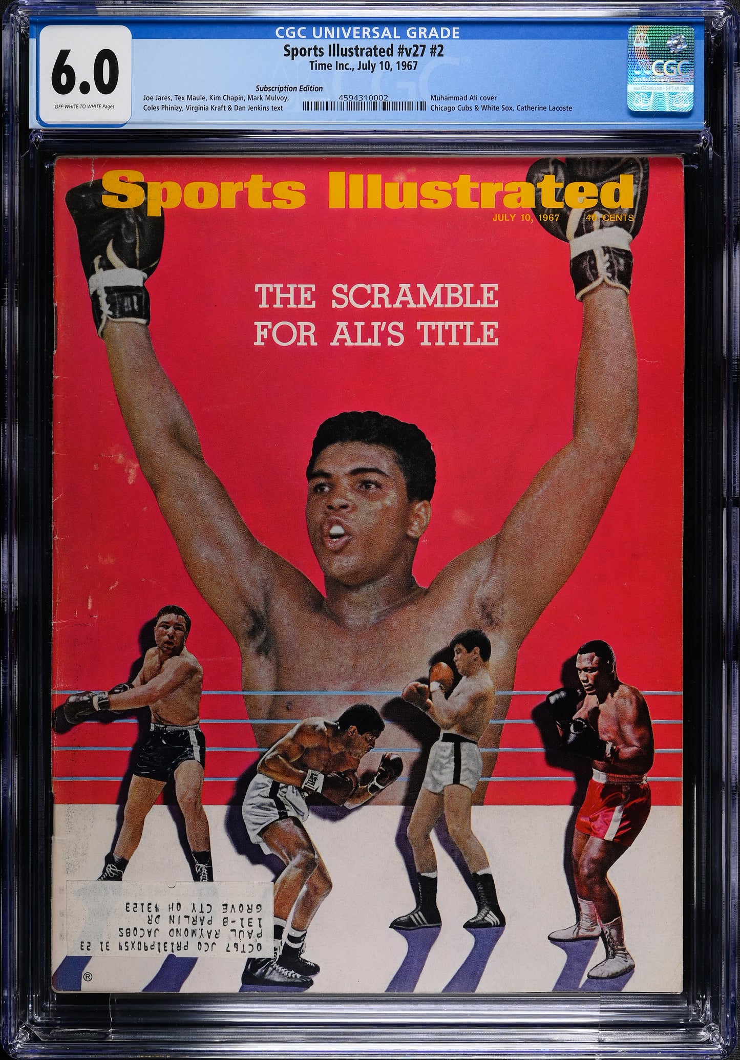 Sports Illustrated v27 #2 July 10, 1967 Time Inc. CGC 6.0 Muhammad Ali