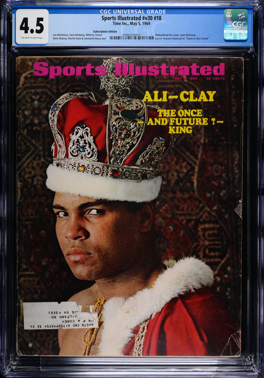 Sports Illustrated v30 #18 May 5, 1969 Time Inc. CGC 4.5 Muhammad Ali