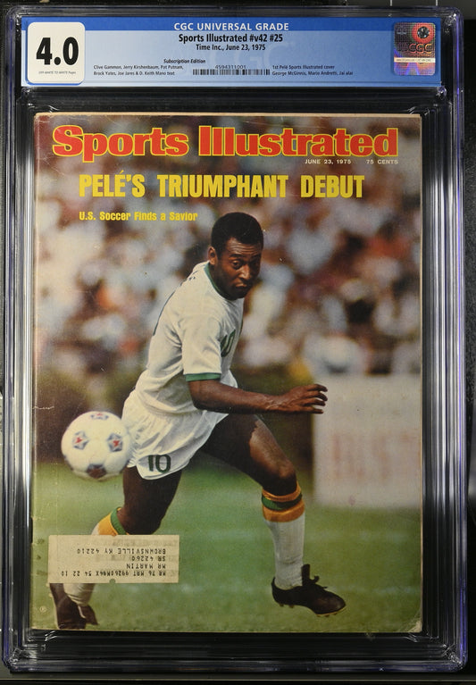 Sports Illustrated #v42 #25 Time Inc. 6/23/75 CGC 4.0 Pele Cover