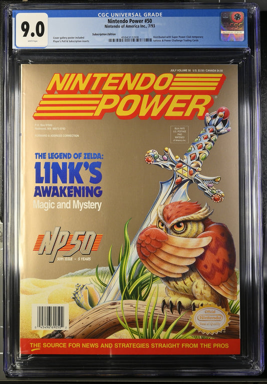 Nintendo Power #50 7/93 Nintendo of America Inc. CGC 9.0 Link's Awakening