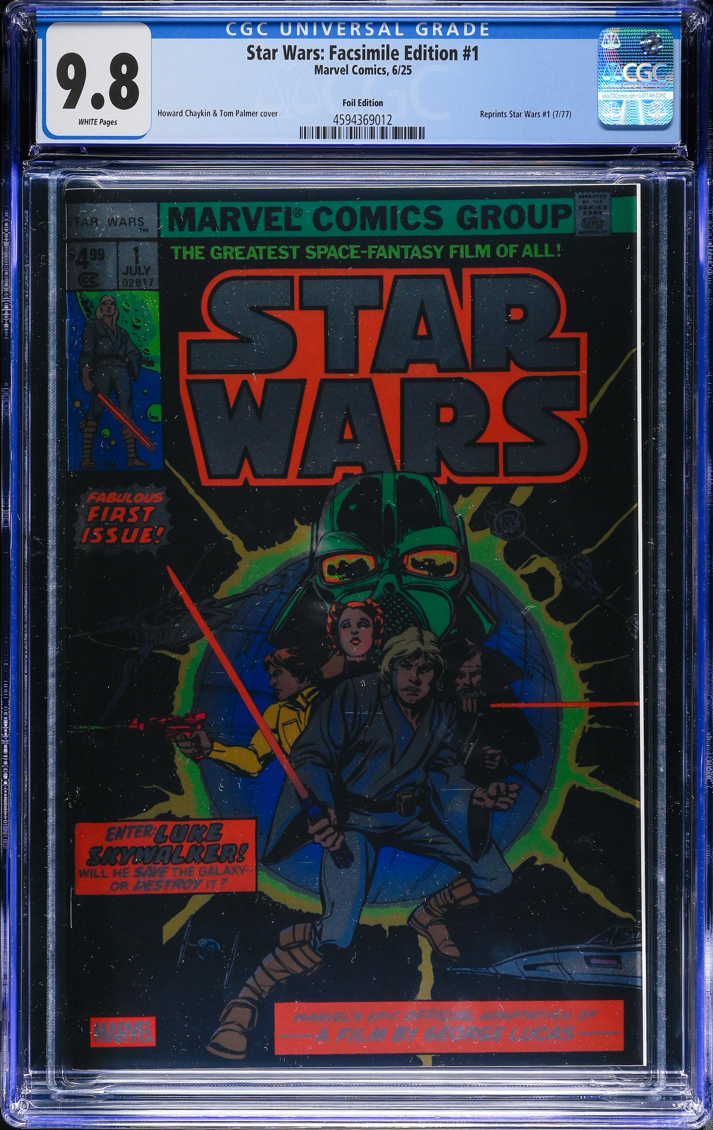 Star Wars: Facsimile Edition #1 Marvel Comics 6/25 Foil Edition (012)