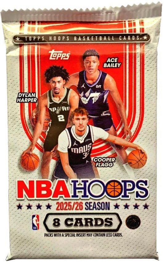 2025-26 Topps NBA Hoops Basketball Hobby Pack
