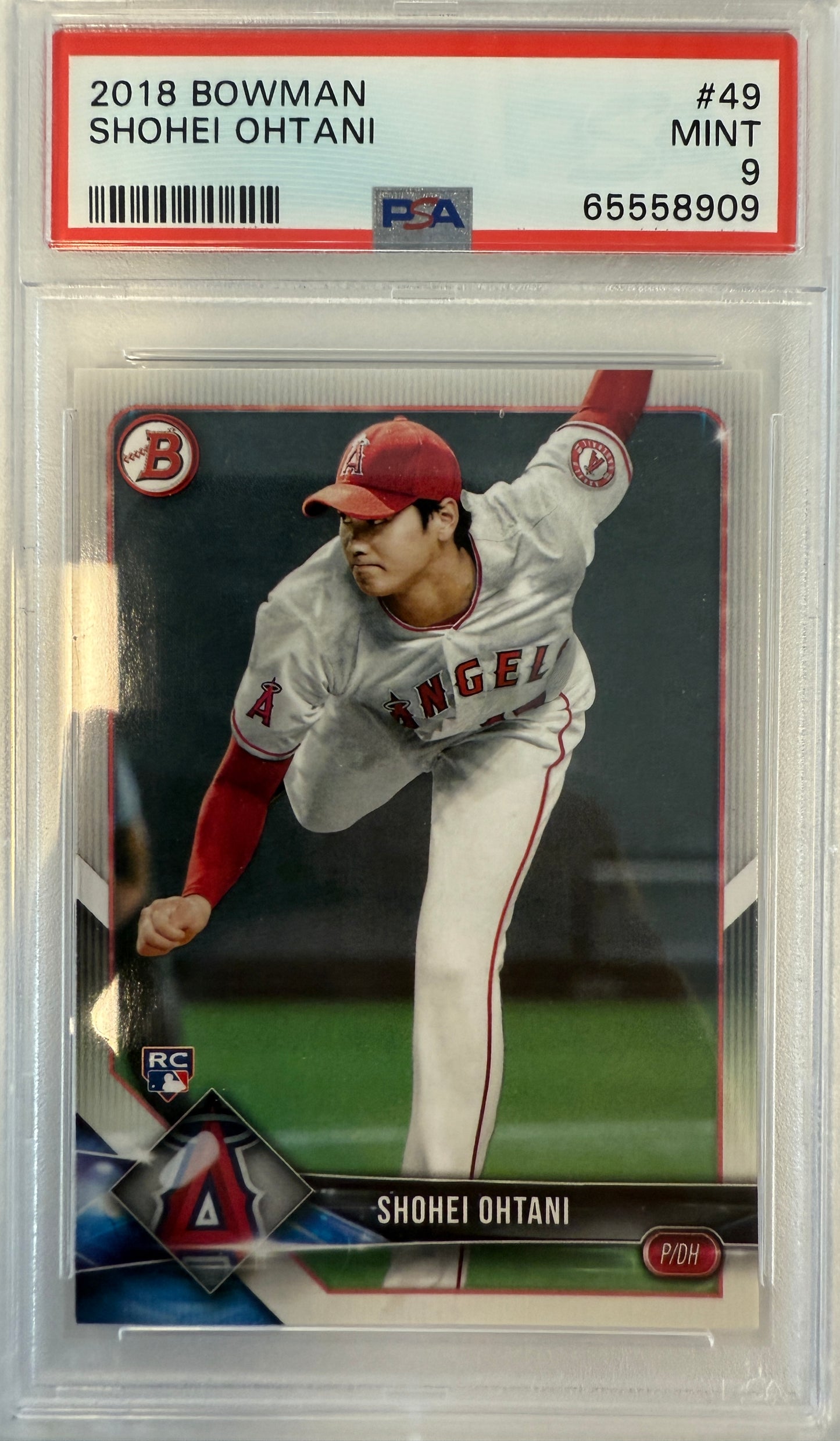 2018 Bowman #49 Shohei Ohtani RC PSA 9