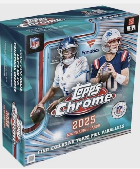 2025 Topps Chrome Football Fanatics Mega Box