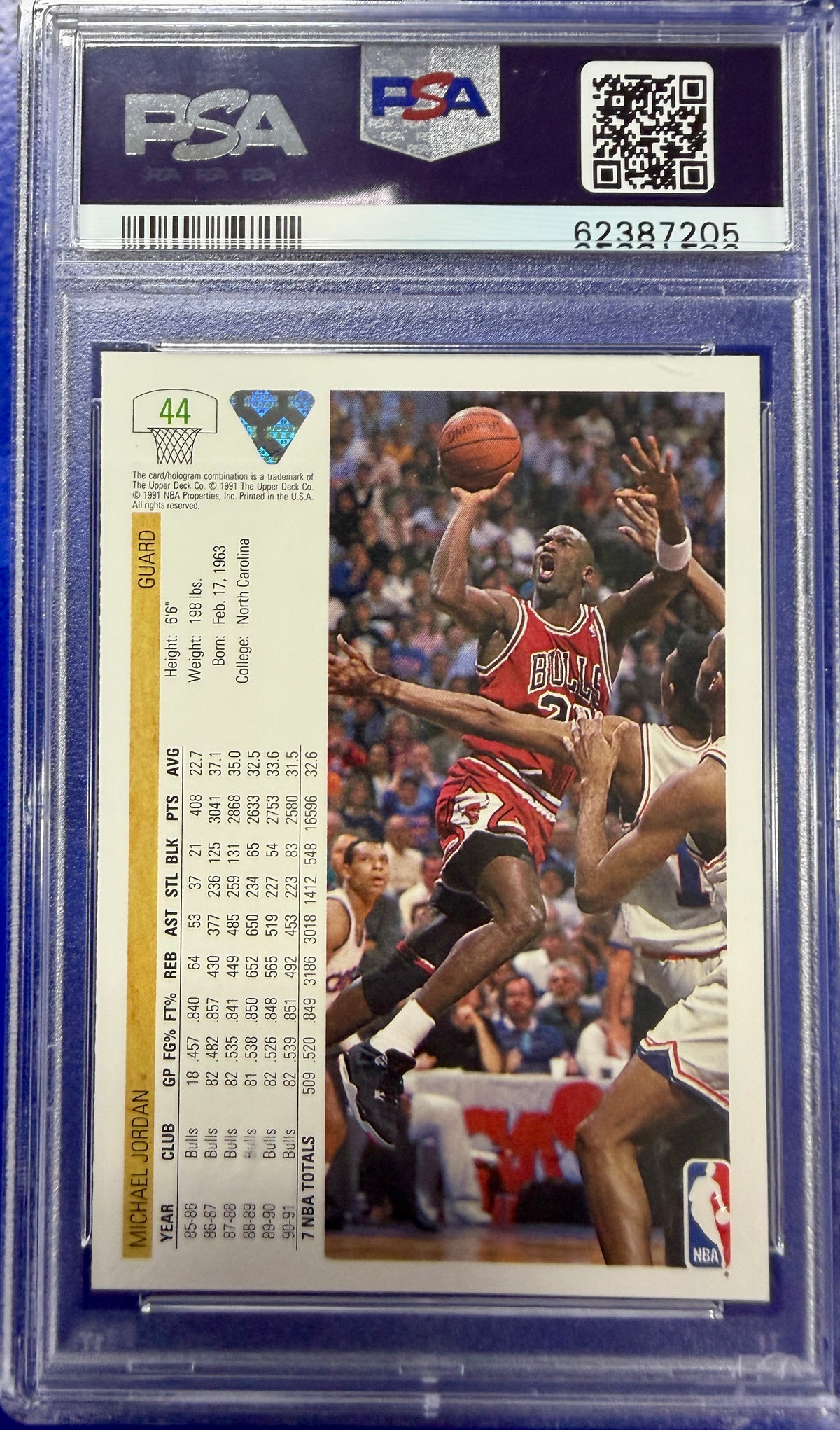 1991 Upper Deck #44 Michael Jordan PSA 9