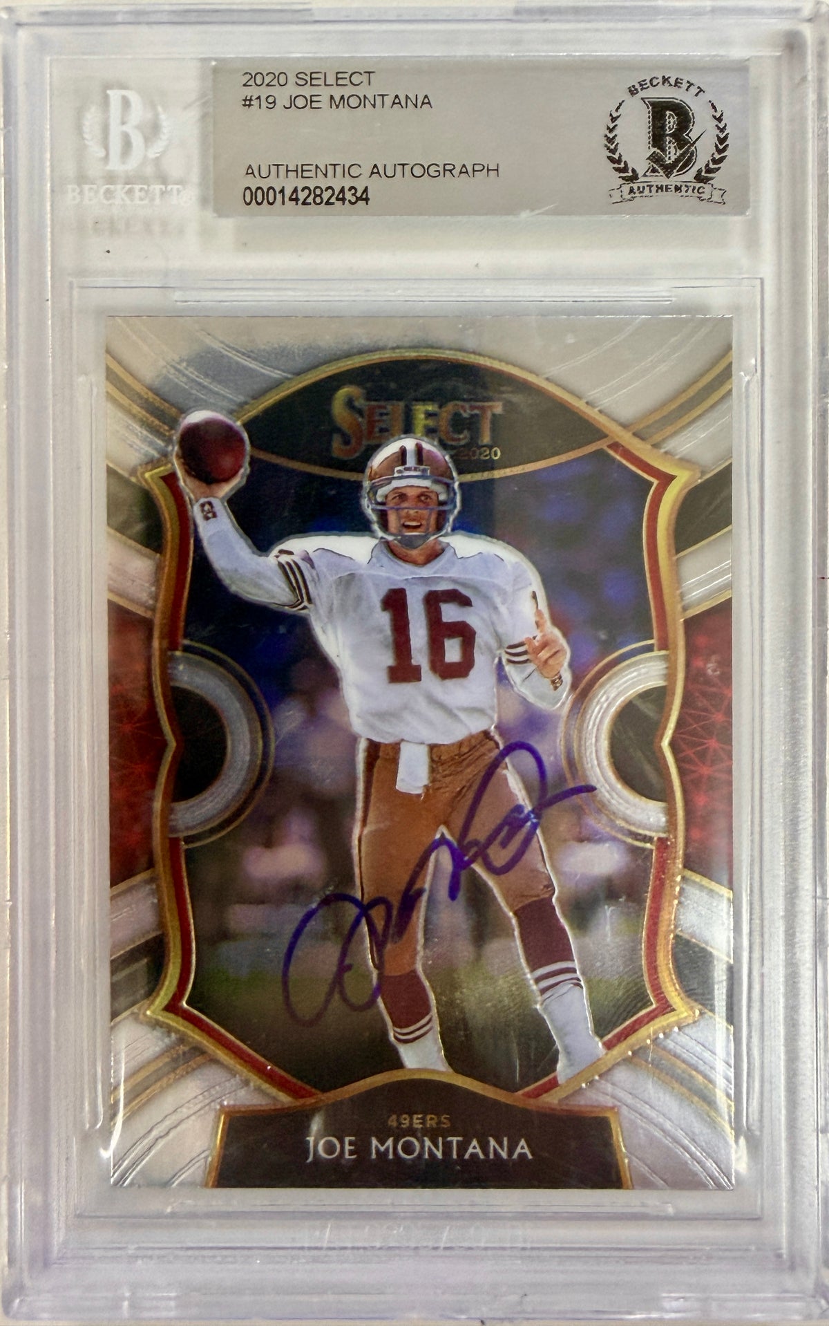 2020 Select #19 Joe Montana BAS Authentic