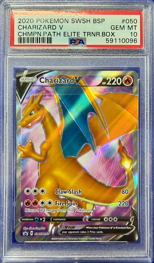 2020 Pokemon Chmpn Path Promo #050 Charizard V PSA 10