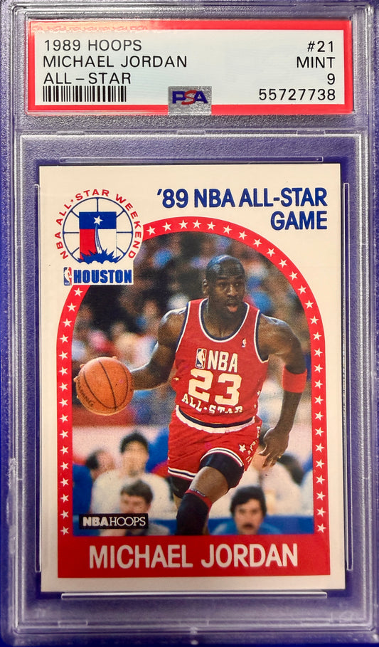 1989 Hoops #21 Michael Jordan PSA 9