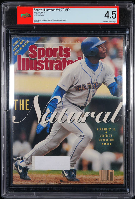 TIME, INC. SPORTS ILLUSTRATED MAY 7, 1990 SUBSCRIPTION KEN GRIFFEY JR. $2.75 PSA 4.5