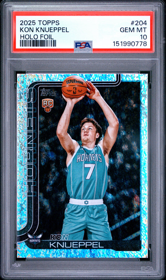 2025 Topps Kon Knueppel Holo Foil PSA 10
