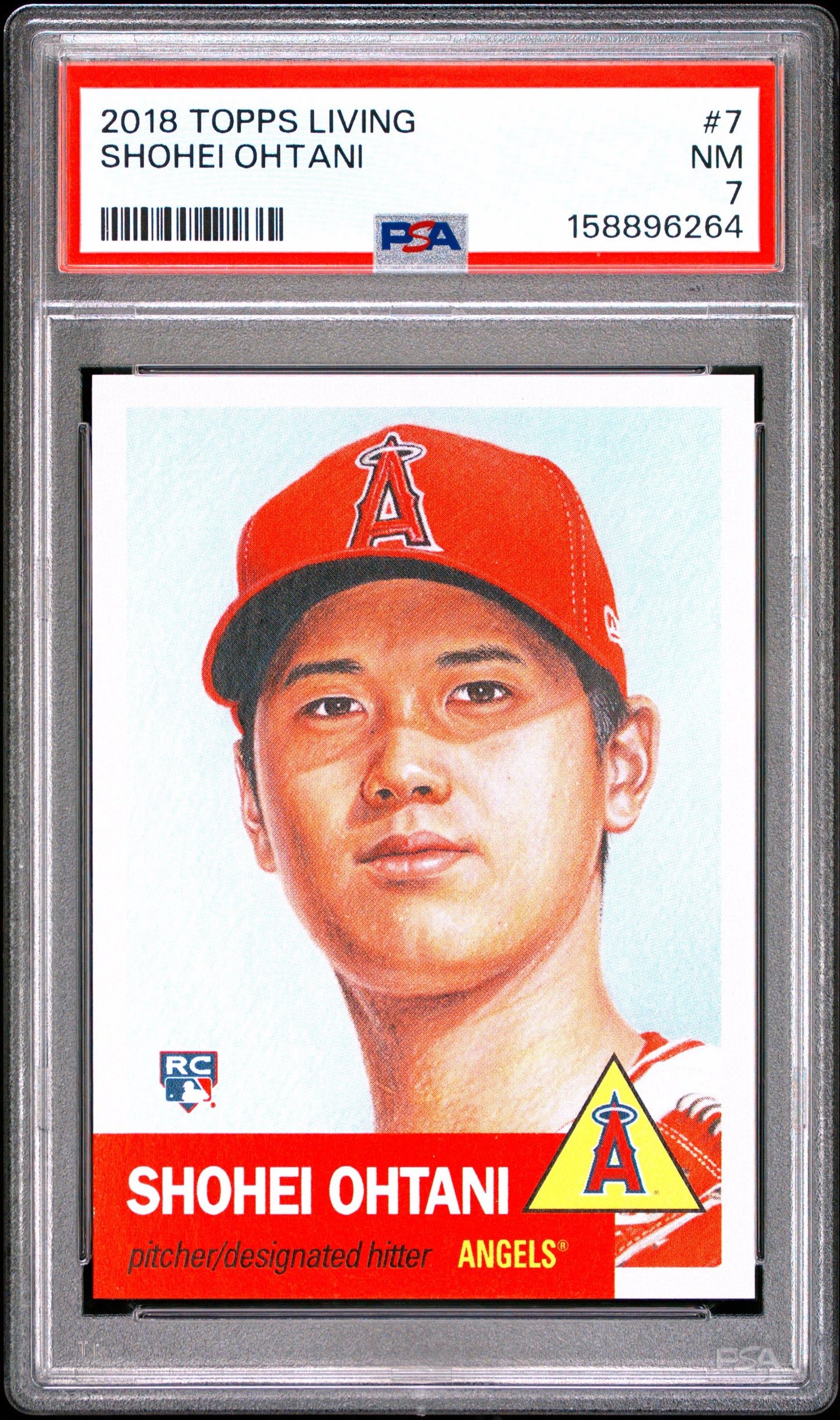 2018 Topps Living Shohei Ohtani RC PSA 7