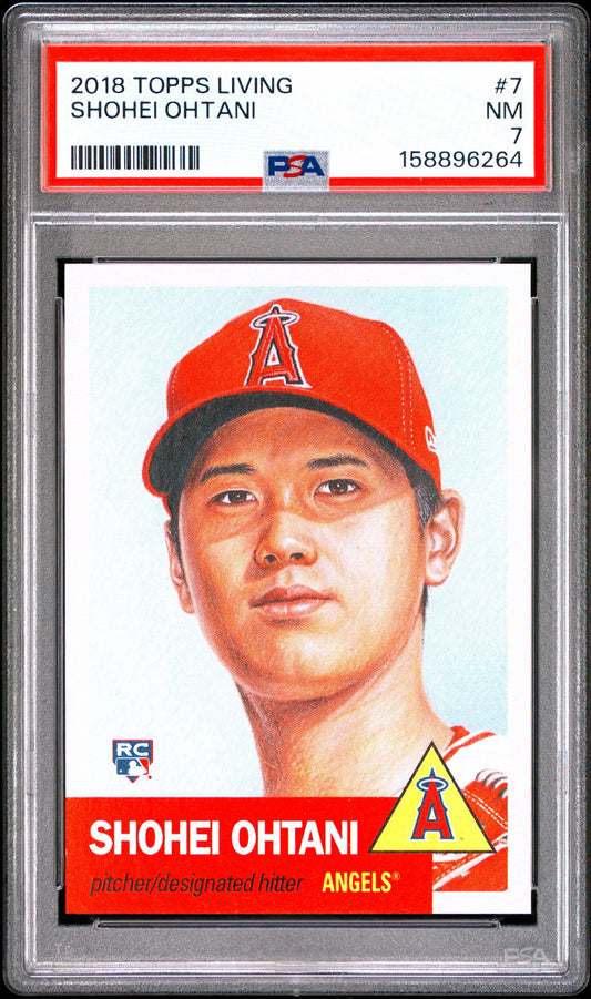 2018 Topps Living Shohei Ohtani RC PSA 7