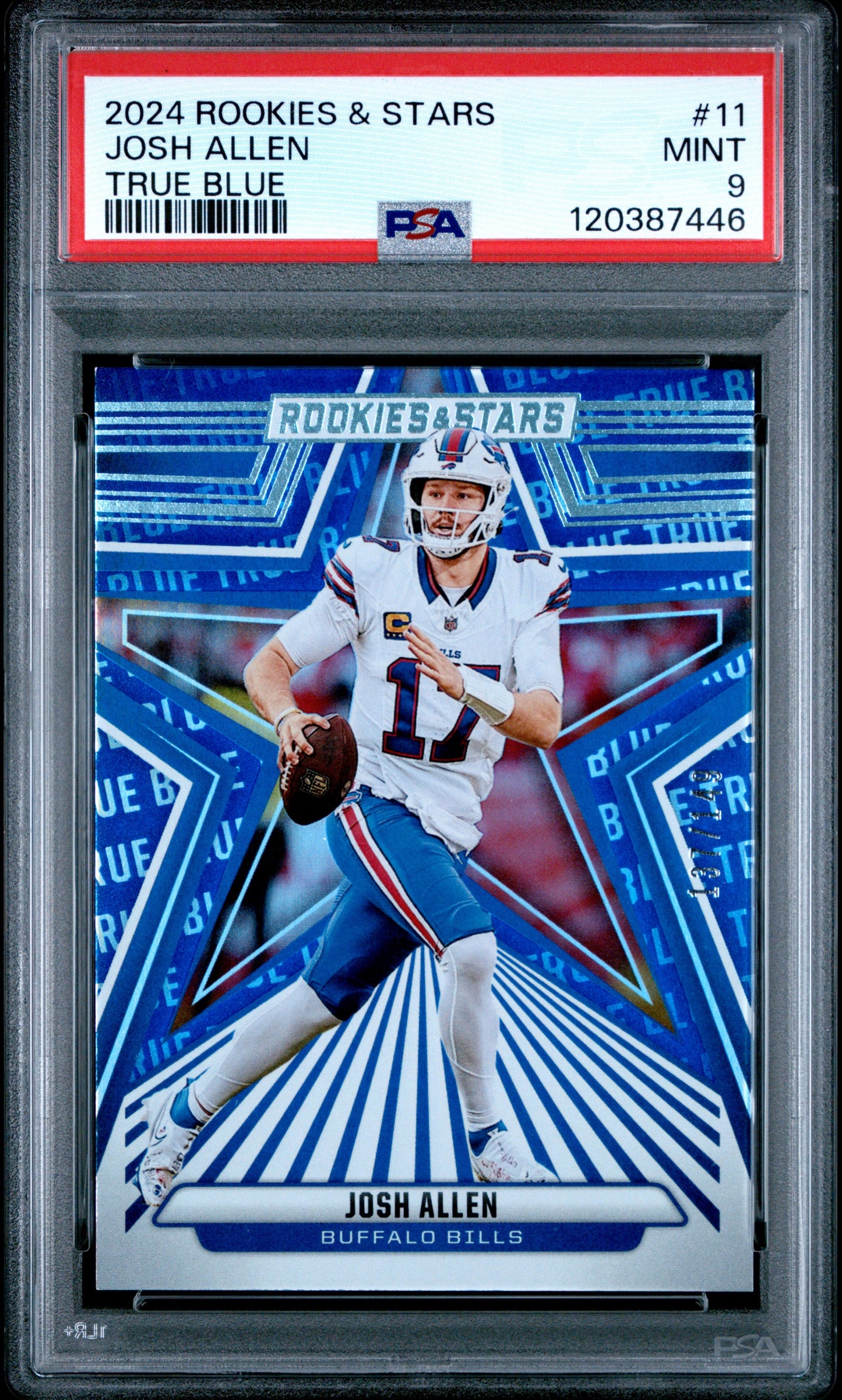2024 Rookie & Stars Josh Allen True Blue /149 PSA 9