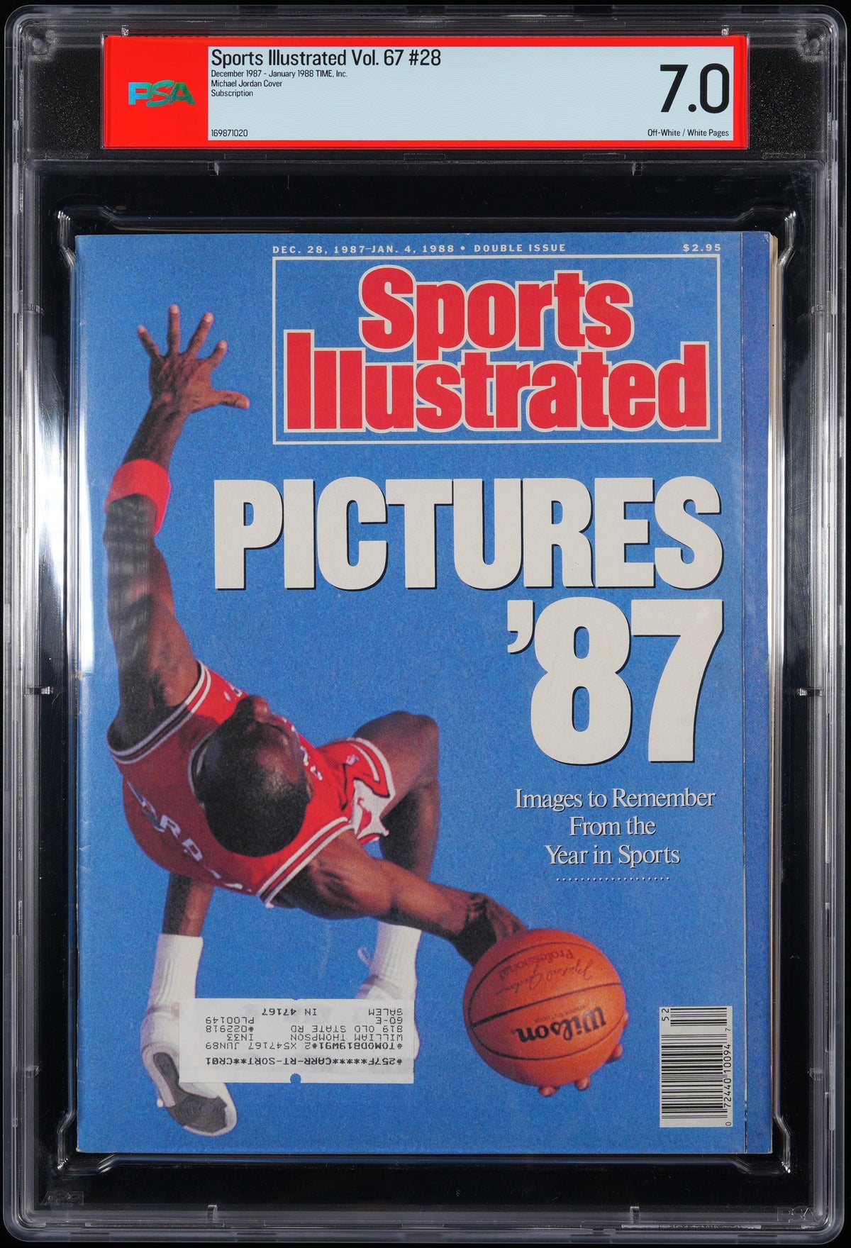 TIME, INC. SPORTS ILLUSTRATED DECEMBER 28, 1987 - JANUARY 4, 1988 SUBSCRIPTION MICHAEL JORDAN 7.0