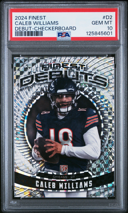 2024 Finest Debuts #D2 Caleb Williams RC PSA 10