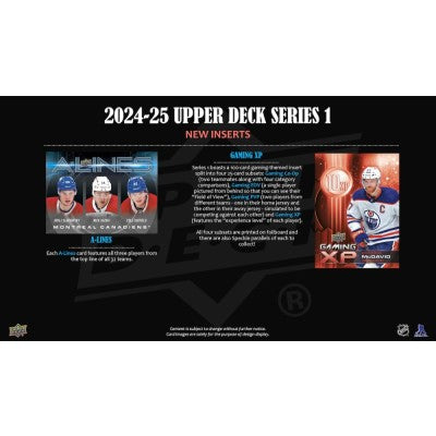 2024-25 Upper Deck Hockey Series One Blaster Box