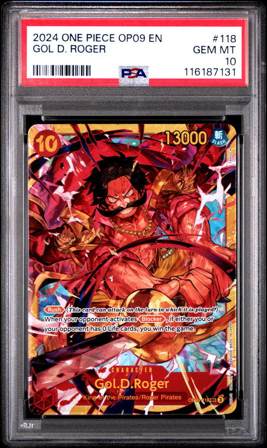 2024 One Piece One Piece OP09 Gol.D.Roger AA PSA 10