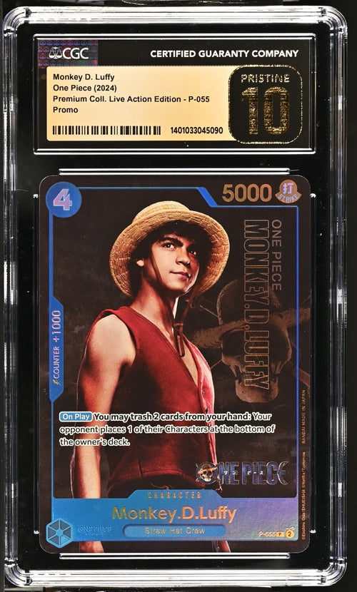 One Piece Monkey.D.Luffy Premium Coll. Live Action Edition CGC Pristine 10