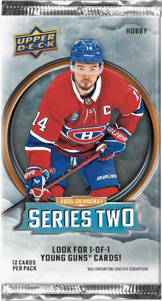 2025-26 Upper Deck Hockey Series 2 Hobby Pack