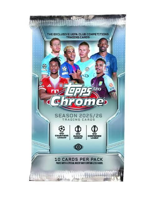 2026 Topps Chrome UEFA Soccer Hobby Pack