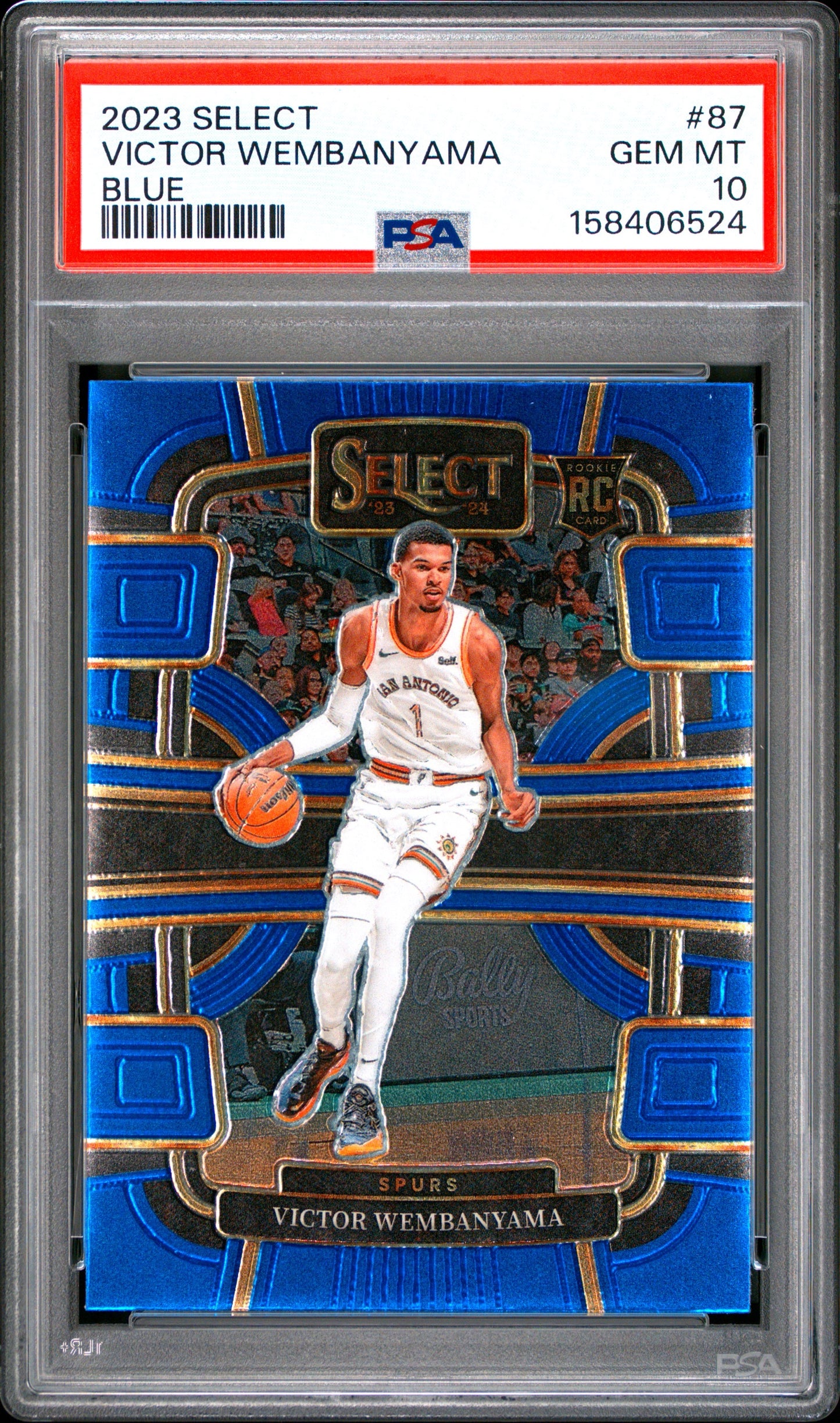2024 Select #87 Victor Wembanyama Blue RC PSA 10