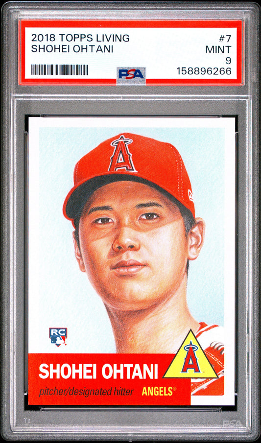 2018 Topps Living Set #7 Shohei Ohtani RC PSA 9