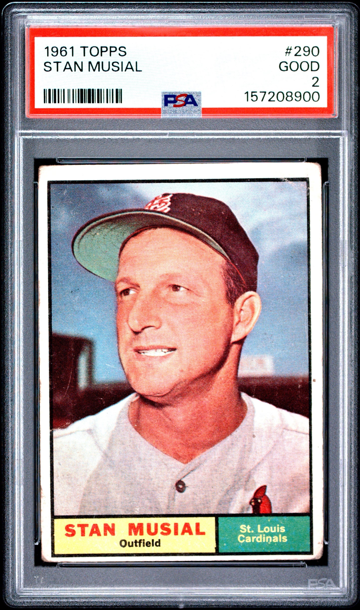 1961 Topps Stan Musial PSA 2