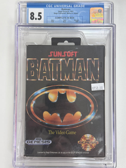 Sega Genesis Batman CGC 8.5 CIB w/Registration Card - *Cracked Case